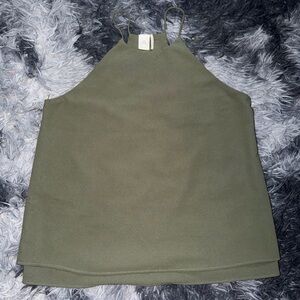 Paper Crane Olive Green High-Neck Cami